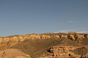 Fototapeta na wymiar Red rock canyon Almaty