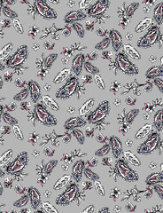 Fototapeta premium Seamless paisley pattern, ethnic print.