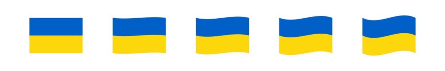 Ukraine flag icon. UA symbol. Love Ukraine in vector flat
