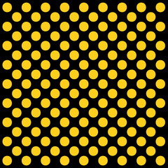 Yellow dots pattern on black background