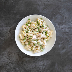Bowl of Macaroni Tuna Pasta Salad