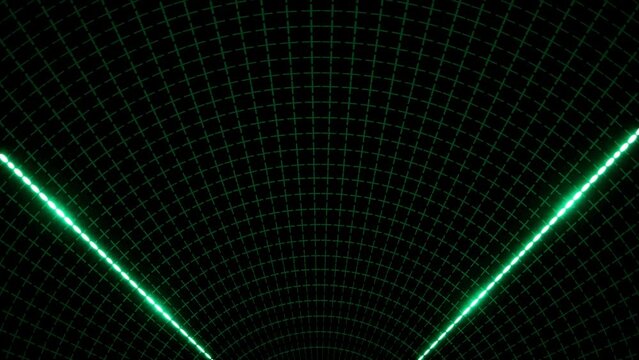 Abstract Green Radar Concept Grid Art Light Background