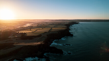 Cornish coast at sunrise