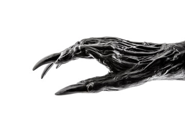 Creepy monster hand isolated on white background with clipping path © Jakub Krechowicz