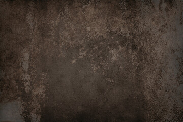 Old dark brown background. Grunge wallpaper