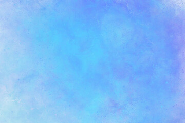 Cosmic abstract blue background imitating coloured dust, splashes of paint
