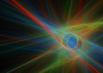 fractal on black