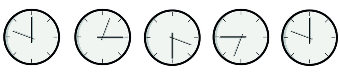 Vector clock icon for web and print.