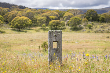 Trail marker, Namadgi National Park, ACT, January 2022