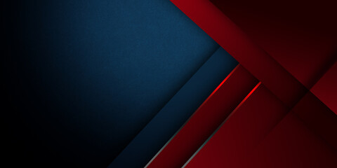 Elegant navy blue background with red overlap layer