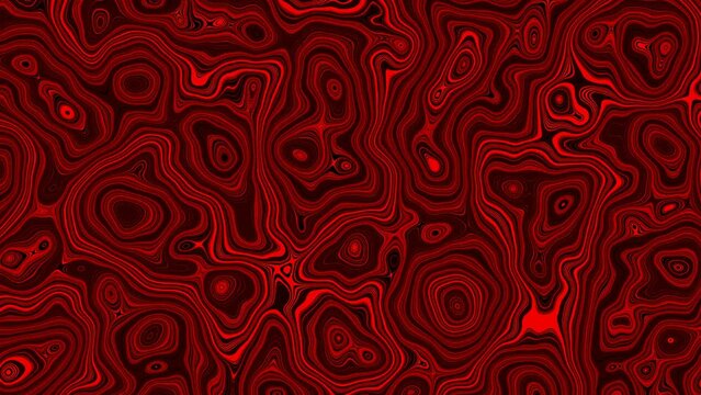 red intricate topographic map outline texture wave