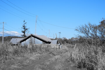 廃村寸前の集落 北海道の廃屋