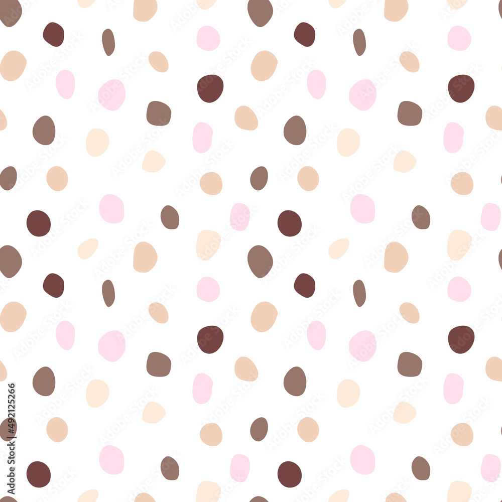 Poster retro line art seamless pattern on colorful backdrop. seamless pattern with colored dragees. vector 