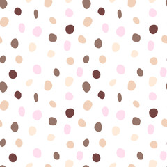 Retro line art seamless pattern on colorful backdrop. Seamless pattern with colored dragees. Vector illustration for background.