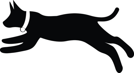 black and white dog vector design
