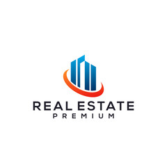 Real Estate logo vector icon illustration design Premium Vector
