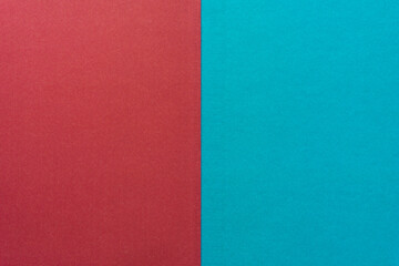 paper background in red and blue (focus on center line)