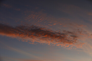 Just A Wisp Of Clouds at Sunset