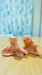 Children of dolls made of paper clay_02