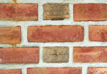 an grunge brick wall over weathered