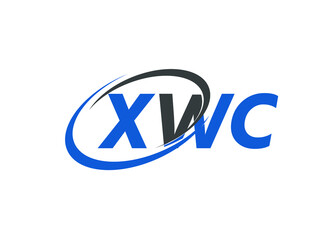XWC letter creative modern elegant swoosh logo design
