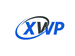 XWP letter creative modern elegant swoosh logo design
