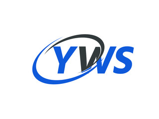 YWS letter creative modern elegant swoosh logo design
