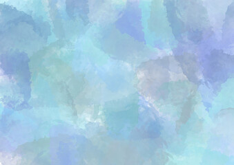 Watercolor abstract Background. Colorful Backdrop with blue and turquoise Watercolor blots