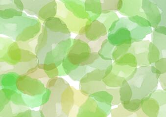 Watercolor abstract Background. Colorful Backdrop with green and beige Watercolor blots