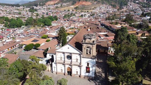 DRONE PANORAMICA BASILICA DE LA SE&Ntilde;ORA DE LA SALUD, PATZCUARO MICHOAC&Aacute;N