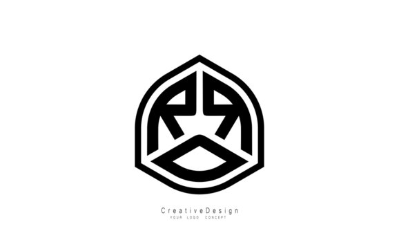 RRD letter logo design template vector