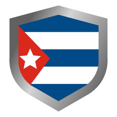 Cuban flag shield