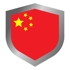 Chinese flag shield
