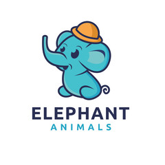 Baby Elephant logo template