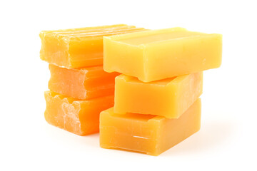Soap on white background