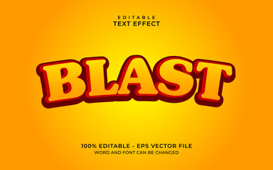 Fototapeta na wymiar Blast text effect