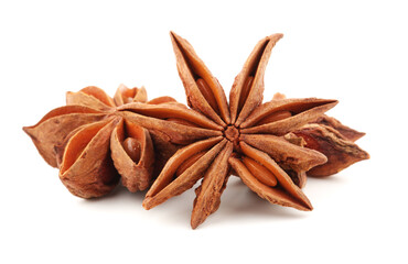 star anise isolated on white