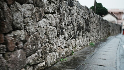 stone wall with a wall