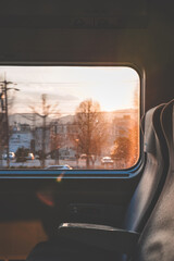 Window in the bullet train