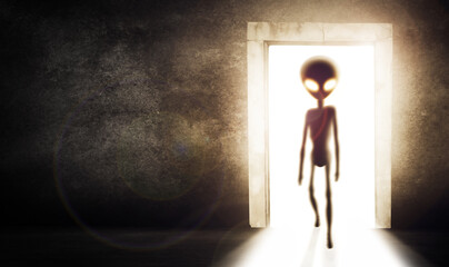 Explorer from another world. Conceptual shot of an extraterrestrial.
