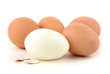 eggs isolated on white