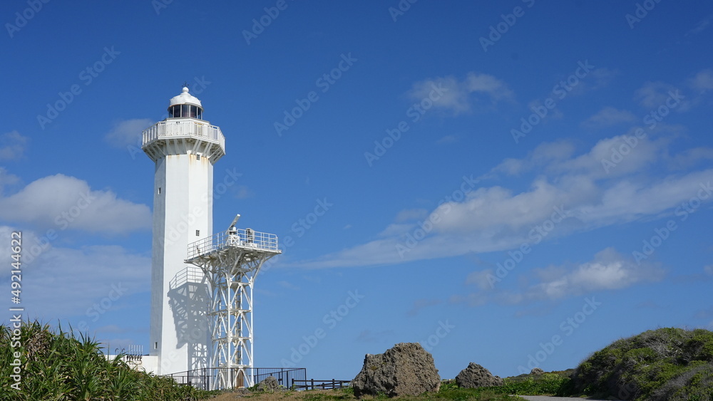 Wall mural tower of the lighthouse in miyakojima city