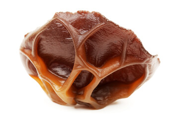 black fungus on white background