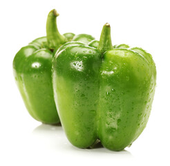 green bell pepper isolated