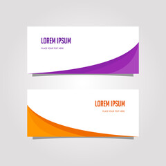 Naklejka premium Vector Design Banner Background In Different Colors