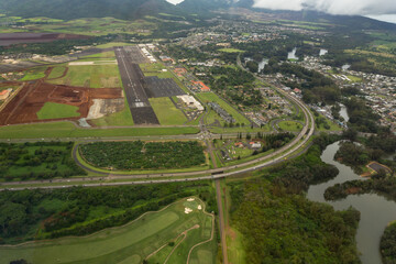 hawaii, oahu, road, highways, fields, water, river, countryside, clouds, attraction, tourist, sky, destination, panorama, above, aerial, architecture, building, country, green, houses, landscape, natu