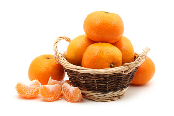 tangerines in a basket