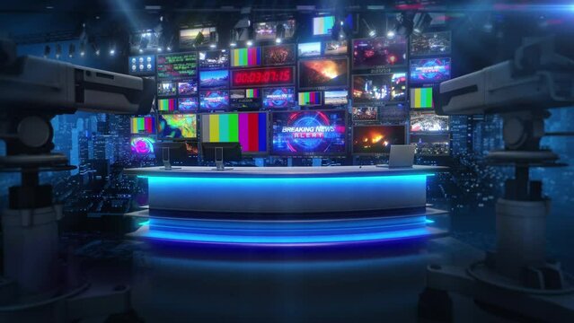 Breaking News Alert - Broadcast TV Animation Graphic Title