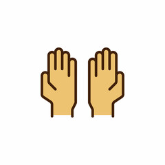 this is a praying hand icon