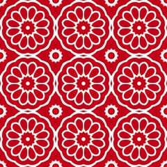 Fototapeta premium seamless pattern with flowers